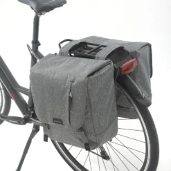 Double Sacoche Vélo New Looxs Nova - 32 Litres -Magasin De Vélos 8714827989487 525337 nova double grey bike 1