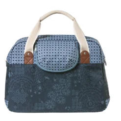 Sacoche Arrière Basil Boheme Bleu Indigo 18l -Magasin De Vélos basil boheme carry all bag single bike bag 18 lite 2