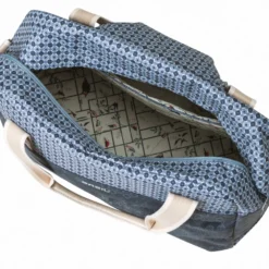 Sacoche Arrière Basil Boheme Bleu Indigo 18l -Magasin De Vélos basil boheme carry all bag single bike bag 18 lite 4