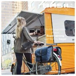 Sacoches Basil Bleues Imperméable 35l -Magasin De Vélos basil forte double bicycle bag 35 liter blue black 5