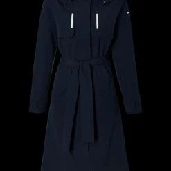 Trench Basil Mosse Femme 13 Trench Basil Mosse Femme -Magasin De Vélos basil mosse bicycle rain trenchcoat women blue 2