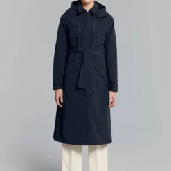 Trench Basil Mosse Femme 15 Trench Basil Mosse Femme -Magasin De Vélos basil mosse bicycle rain trenchcoat women blue 4