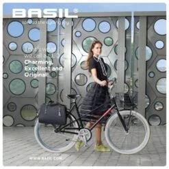 Sacoche Arrière Basil Imperméable 17l -Magasin De Vélos basil noir business bicycle bag 17 liter black 5