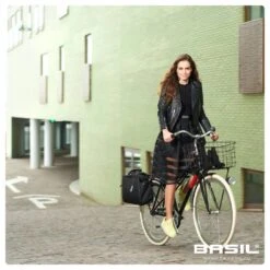 Sacoche Arrière Basil Imperméable 17l -Magasin De Vélos basil noir business bicycle bag 17 liter black 6