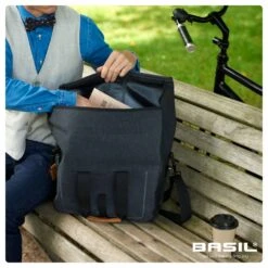 Sacoche Arrière Imperméable Basil 20 L 11 Sacoche Arrière Imperméable Basil 20 L -Magasin De Vélos basil urban dry business fietstas 20 liter dark gr 4