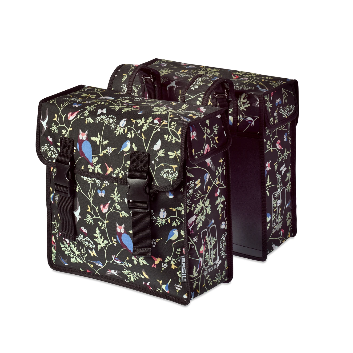 BASIL Sacoches Wanderlust Noir/Fleurs 35 L 3 BASIL Sacoches Wanderlust Noir/Fleurs 35 L