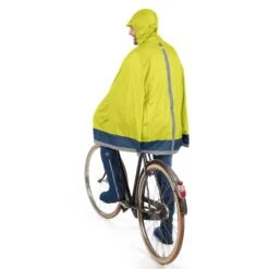 Tucano Urbano Cape De Pluie Vélo Garibaldina -Magasin De Vélos cape de pluie garibaldina jaune fluo vu derriere