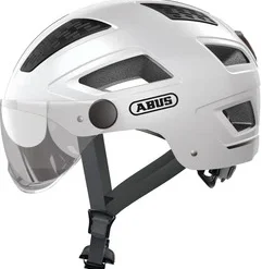Casque Abus Hyban 2.0 Ace Avec Visière -Magasin De Vélos casque abus velo visiere lunette femme blanc