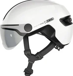 Casque Abus HUD-Y ACE Visière -Magasin De Vélos casque abus visiere retractable blanc