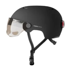 Casque Visière + Lumière Cosmo Fusion Pure 15 Casque Visière + Lumière Cosmo Fusion Pure -Magasin De Vélos casque avec visiere lumiere integree cosmo fusion pure noir