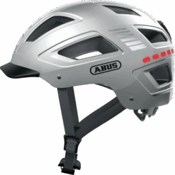 Casque Vélo Abus Hyban 2.0 LED (4 Couleurs) -Magasin De Vélos casque velo homme hyban2 0 abus led gris signal silver