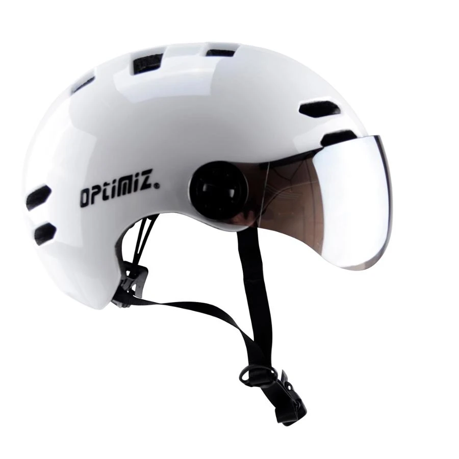 Casque Vélo Urbain à Visière (écran Fumé) 0380 Optimiz 8 Casque Vélo Urbain à Visière (écran Fumé) 0380 Optimiz – Image 6