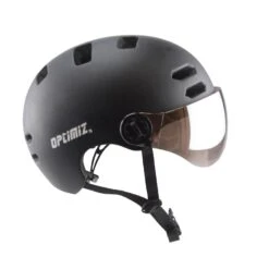Casque Vélo Urbain à Visière (écran Fumé) 0380 Optimiz 20 Casque Vélo Urbain à Visière (écran Fumé) 0380 Optimiz -Magasin De Vélos casque velo urbain a visiere pas cher noir brilliant optimiz