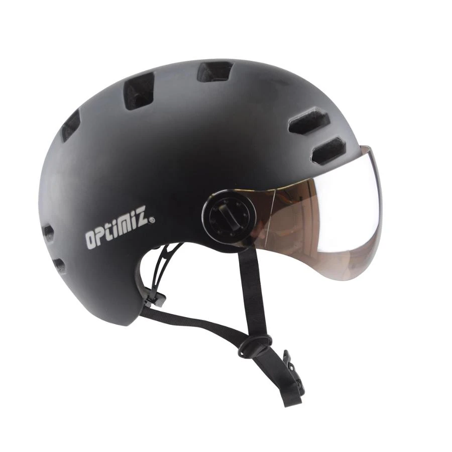 Casque Vélo Urbain à Visière (écran Fumé) 0380 Optimiz 10 Casque Vélo Urbain à Visière (écran Fumé) 0380 Optimiz – Image 8