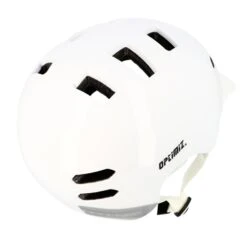 Casque Clignotant Direction Optimiz 0370 -Magasin De Vélos casque velo urbain blanc optimiz