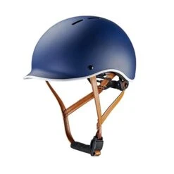 Casque Bol Vélo Optimiz (3 Couleurs) -Magasin De Vélos casque velo urbain bol bleu marine optimiz