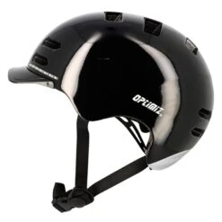 Casque Clignotant Direction Optimiz 0370 -Magasin De Vélos casque velotaf noir brillant optimiz