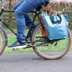 Sac Cabas Porte Bagages Cobags Simply Bleu -Magasin De Vélos cgwovenb velo 4 zoom