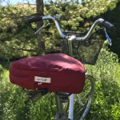 Housse De Selle Vélo (coloris Au Choix) -Magasin De Vélos housse couvre selle velo bordeaux