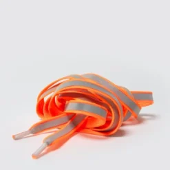 Lacets Réfléchissants Oranges 7 Lacets Réfléchissants Oranges -Magasin De Vélos lacets colores reflechissants visible obscurite visibilite securite orange matiere 900x