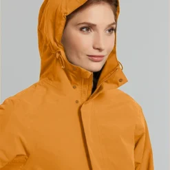 Parka Imperméable Basil Mosse Femme -Magasin De Vélos parka velo femme ville basil mosse de couleur orange marron
