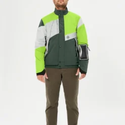 Blouson Design Réfléchissant Urban Circus Clasica -Magasin De Vélos urban circus clasica vert fluo kaki blouson impermeable boutons pression