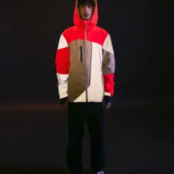 Veste Réversible Urban Circus RE POP -Magasin De Vélos veste tres voyante velo urban circus repop beige orange fluo