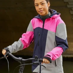 Veste Réversible Urban Circus RE POP -Magasin De Vélos veste velo reflechissante urban circus rose fluo
